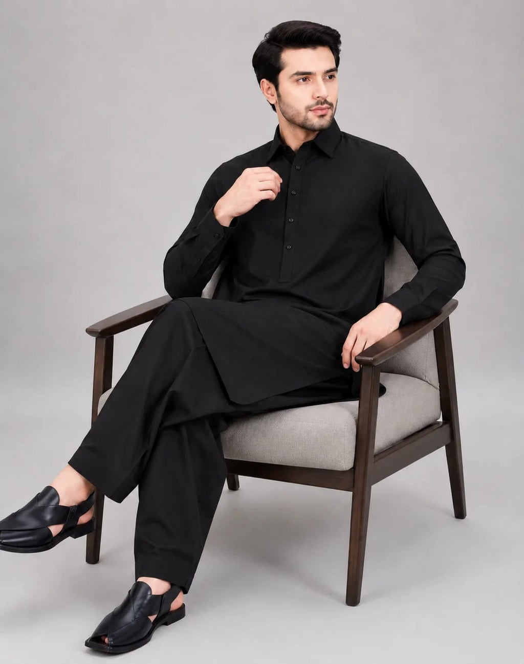 ANDAZ 001 BLACK KAMEEZ SHALWAR