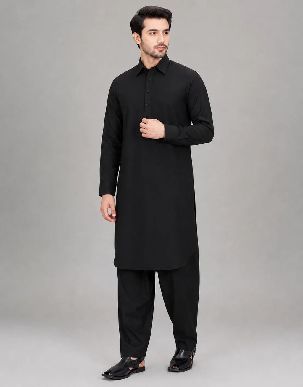 ANDAZ 001 BLACK KAMEEZ SHALWAR