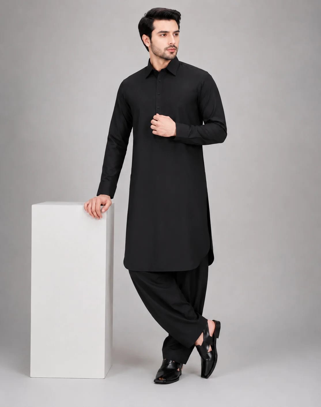 ANDAZ 001 BLACK KAMEEZ SHALWAR