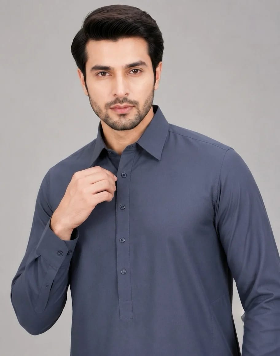 ANDAZ 001 GRAY KAMEEZ SHALWAR