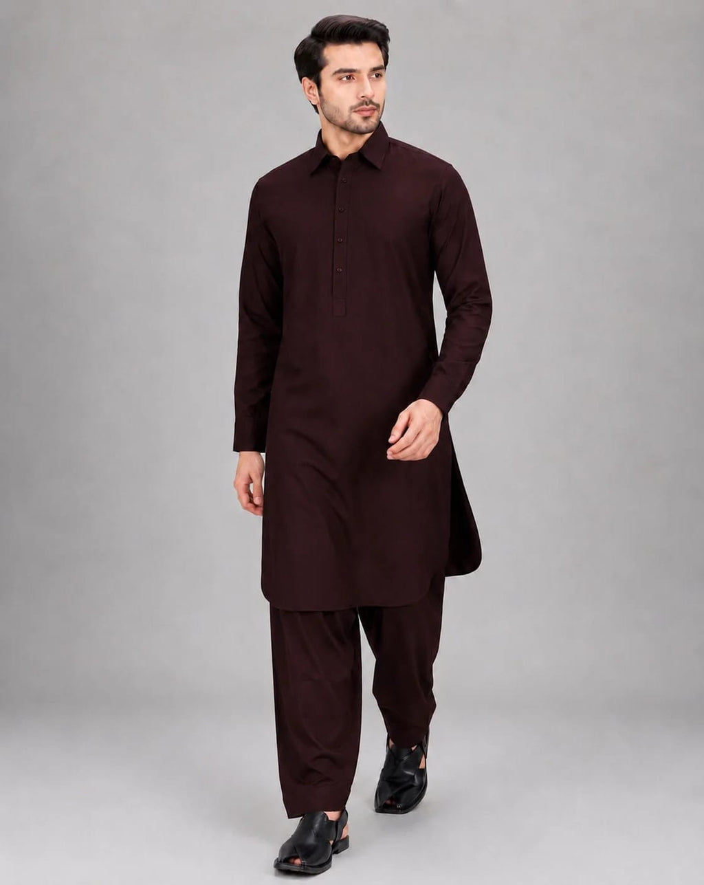 ANDAZ 001 DEEP-MEHROON KAMEEZ SHALWAR