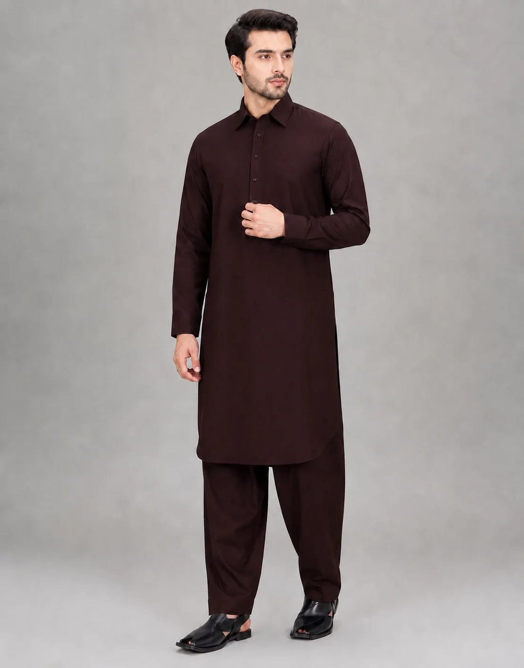 ANDAZ 001 DEEP-MEHROON KAMEEZ SHALWAR