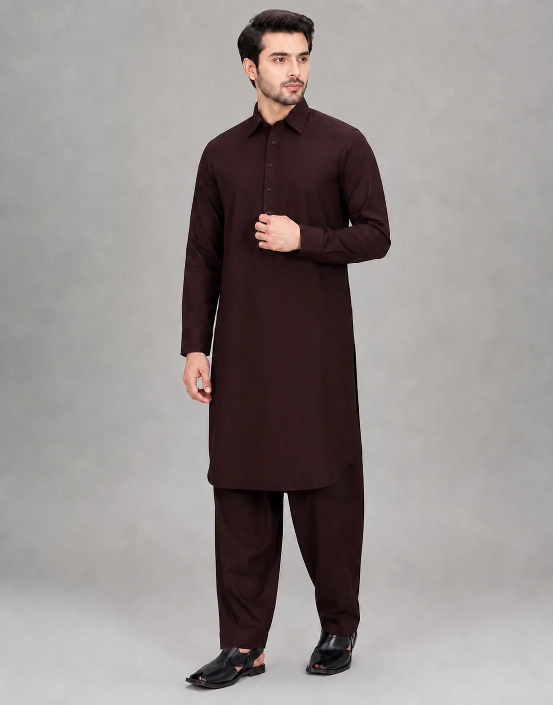 ANDAZ 001 DEEP-MEHROON KAMEEZ SHALWAR