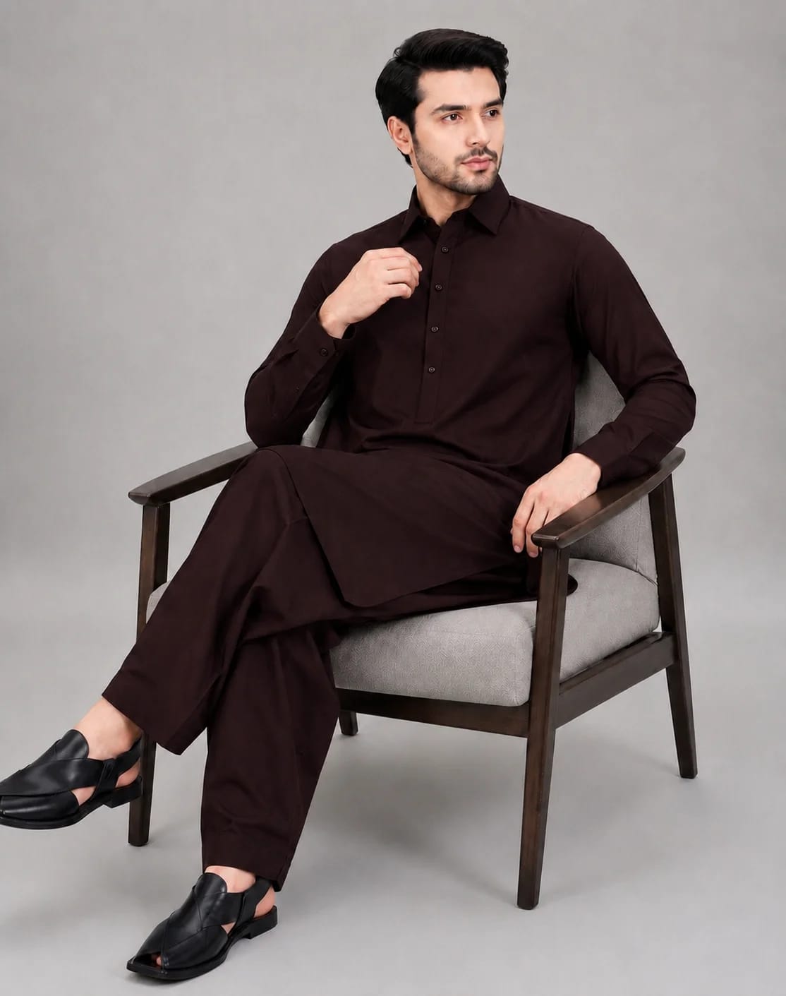 ANDAZ 001 DEEP-MEHROON KAMEEZ SHALWAR