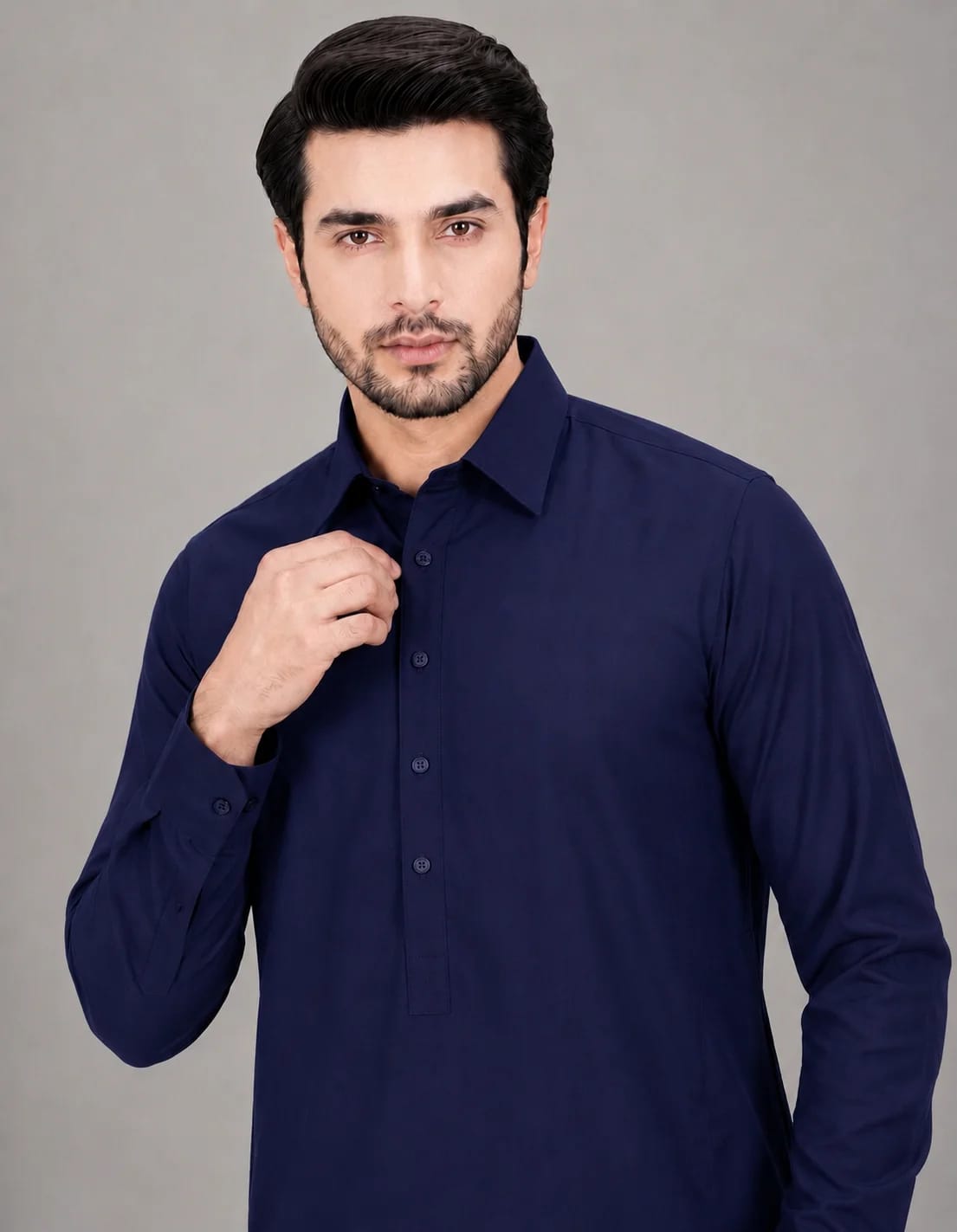 ANDAZ 001 NAVY-BLUE KAMEEZ SHALWAR