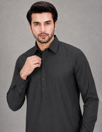 ANDAZ 001 SMOKEY-GRAY KAMEEZ SHALWAR