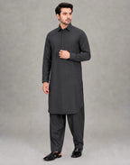ANDAZ 001 SMOKEY-GRAY KAMEEZ SHALWAR