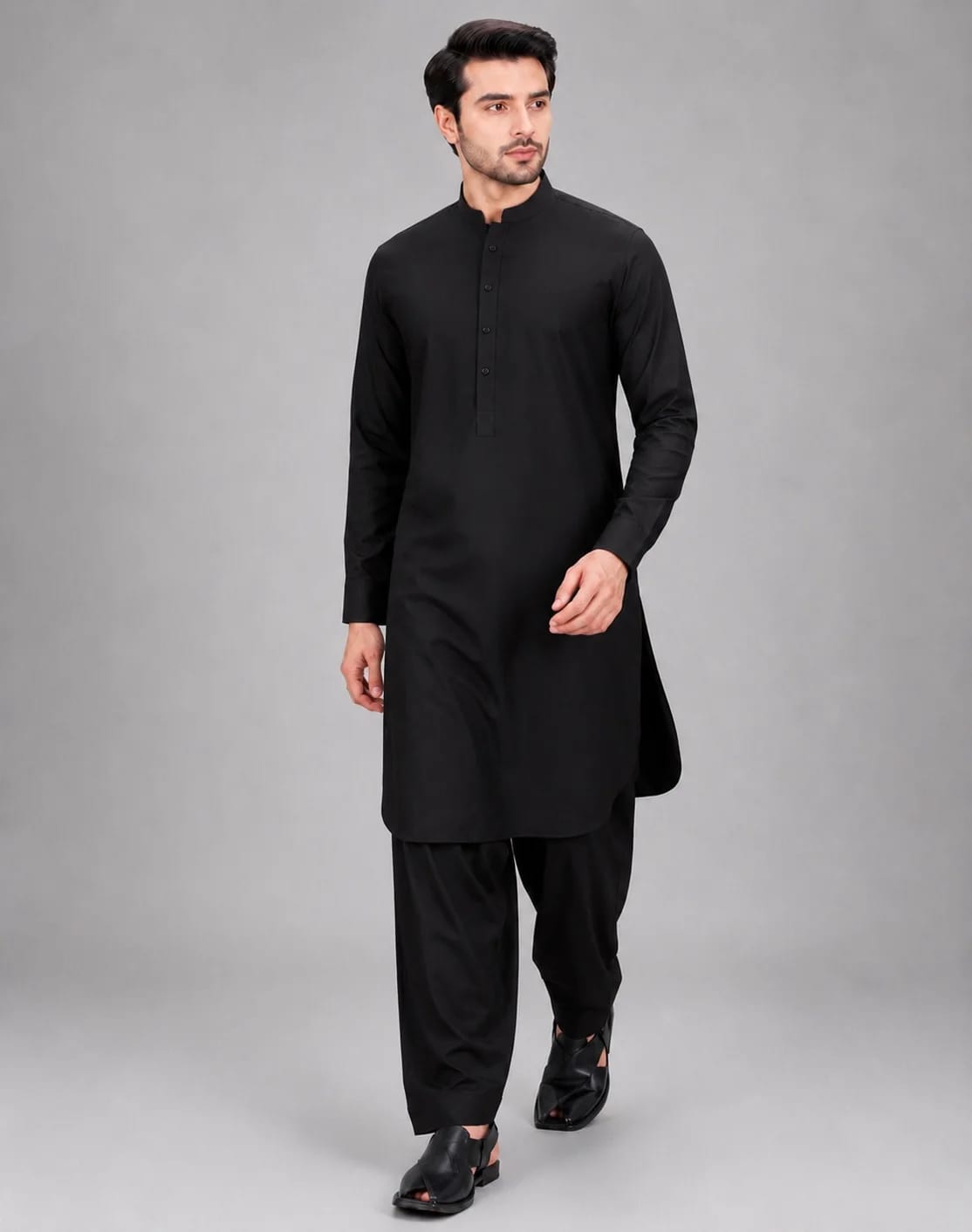 ANDAZ 002 BLACK KURTA SHALWAR