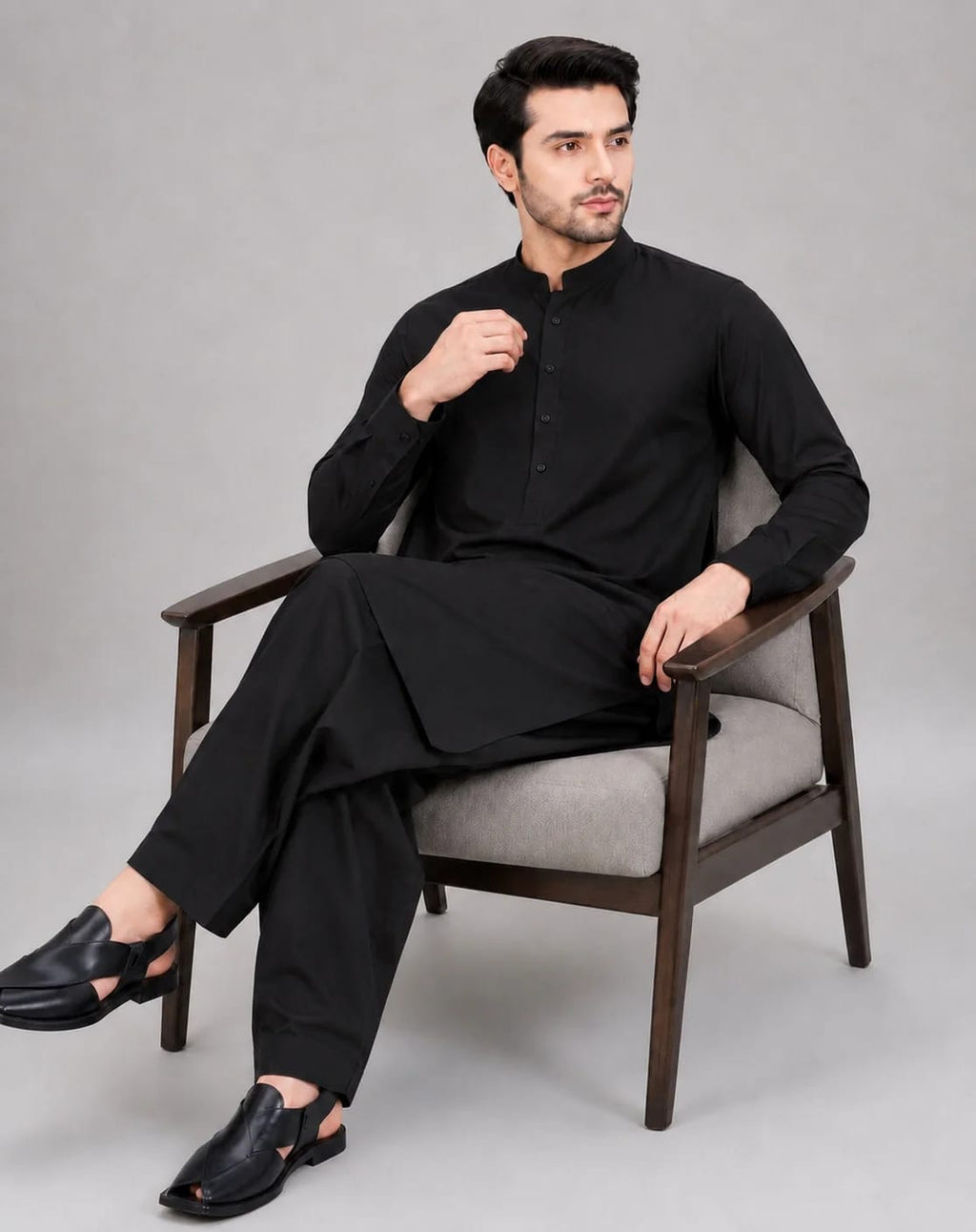 ANDAZ 002 BLACK KURTA SHALWAR