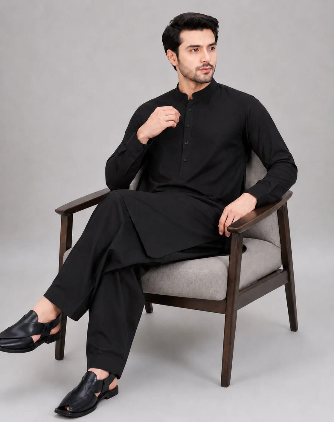 ANDAZ 002 BLACK KURTA SHALWAR