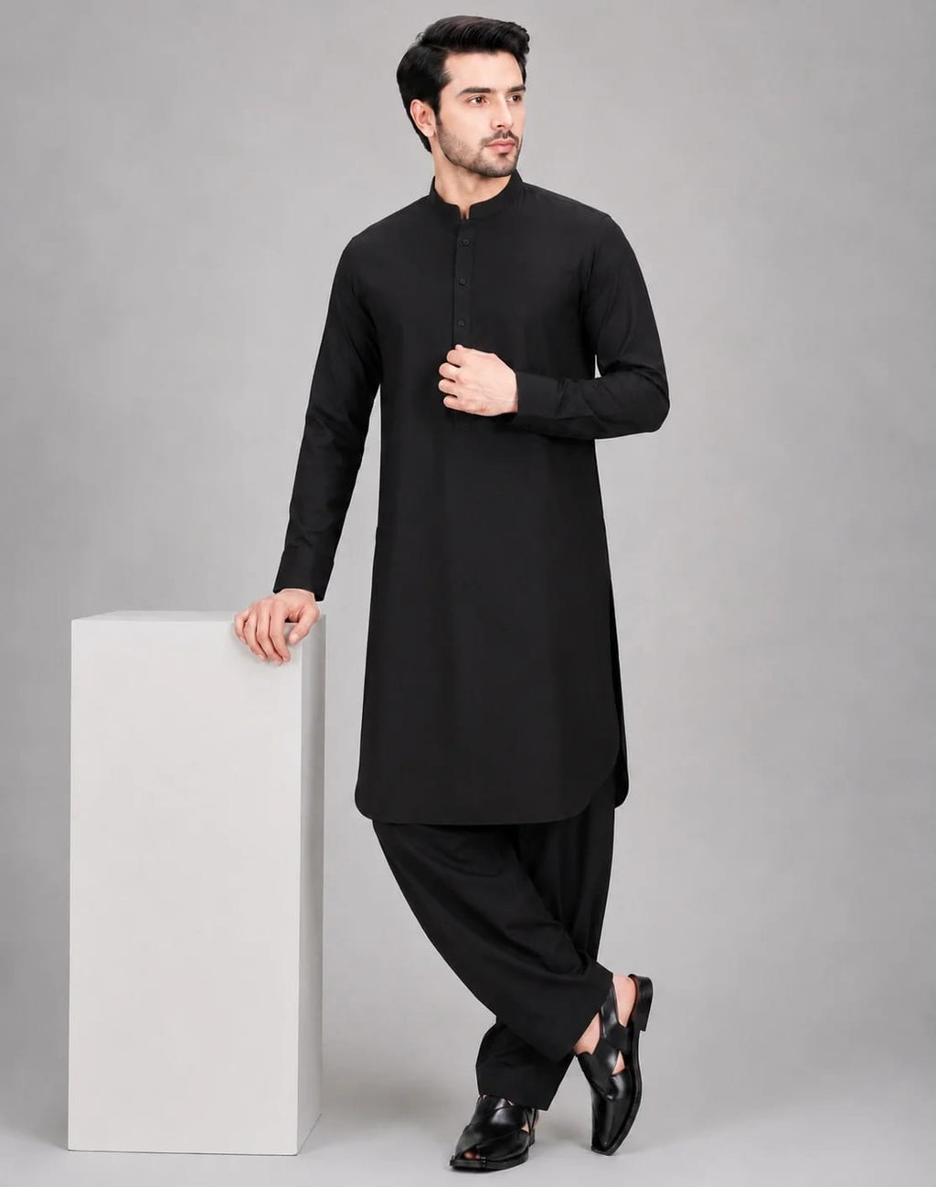 ANDAZ 002 BLACK KURTA SHALWAR