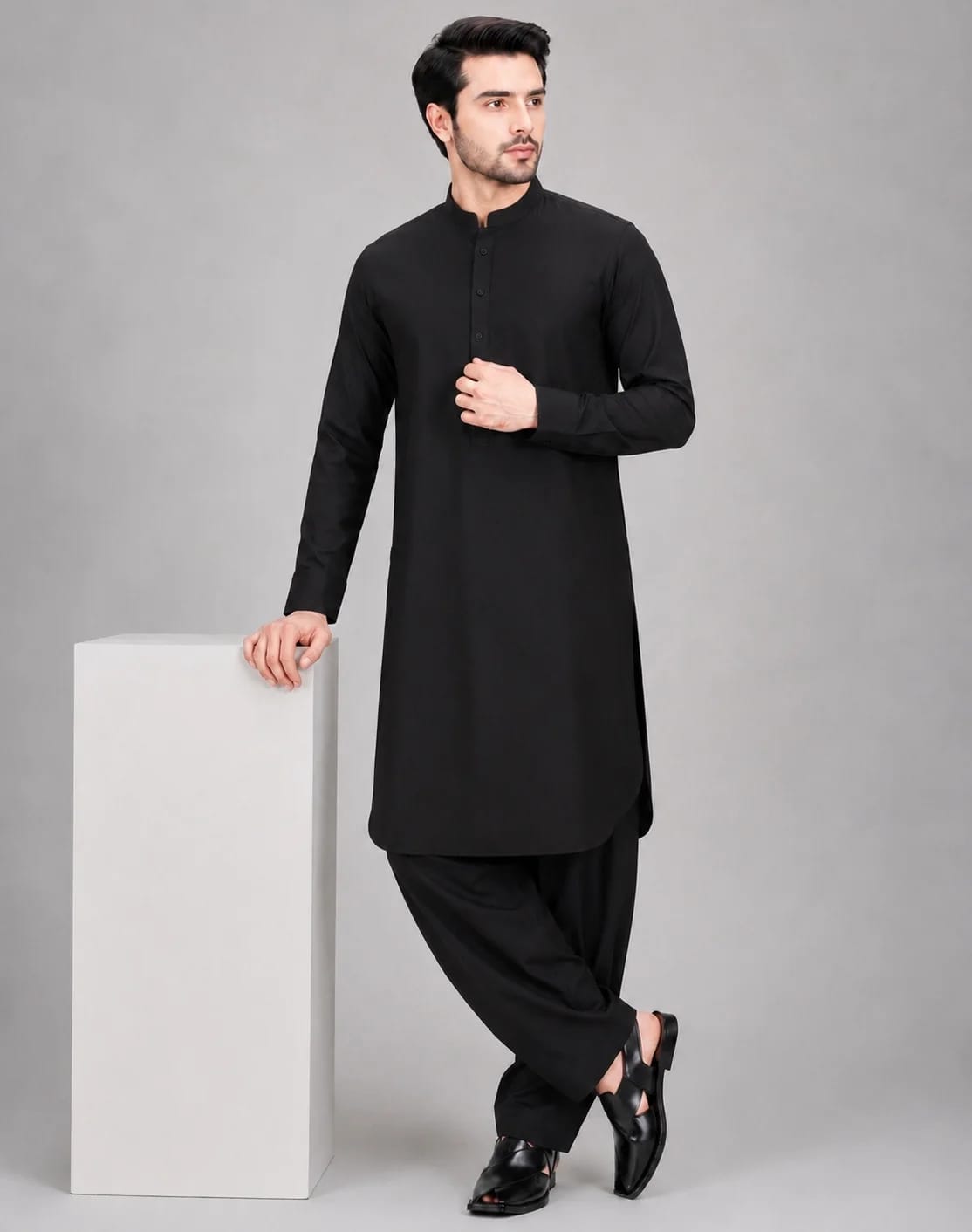 ANDAZ 002 BLACK KURTA SHALWAR