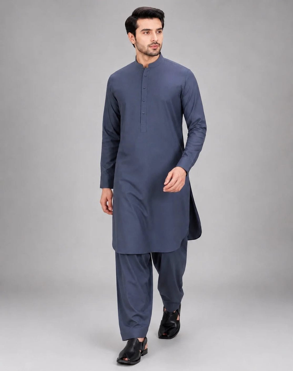ANDAZ 002 GRAY KURTA SHALWAR