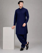 ANDAZ 002 NAVY-BLUE KURTA SHALWAR