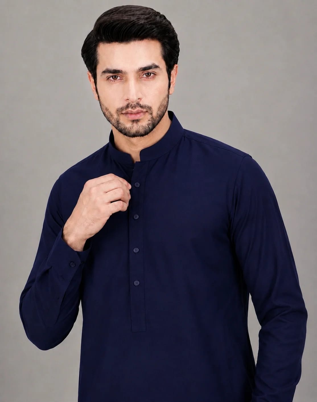 ANDAZ 002 NAVY-BLUE KURTA SHALWAR