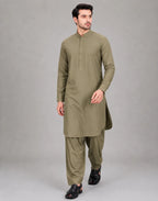 ANDAZ 002 OLIVE-SAGE KURTA SHALWAR