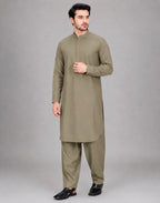 ANDAZ 002 OLIVE-SAGE KURTA SHALWAR