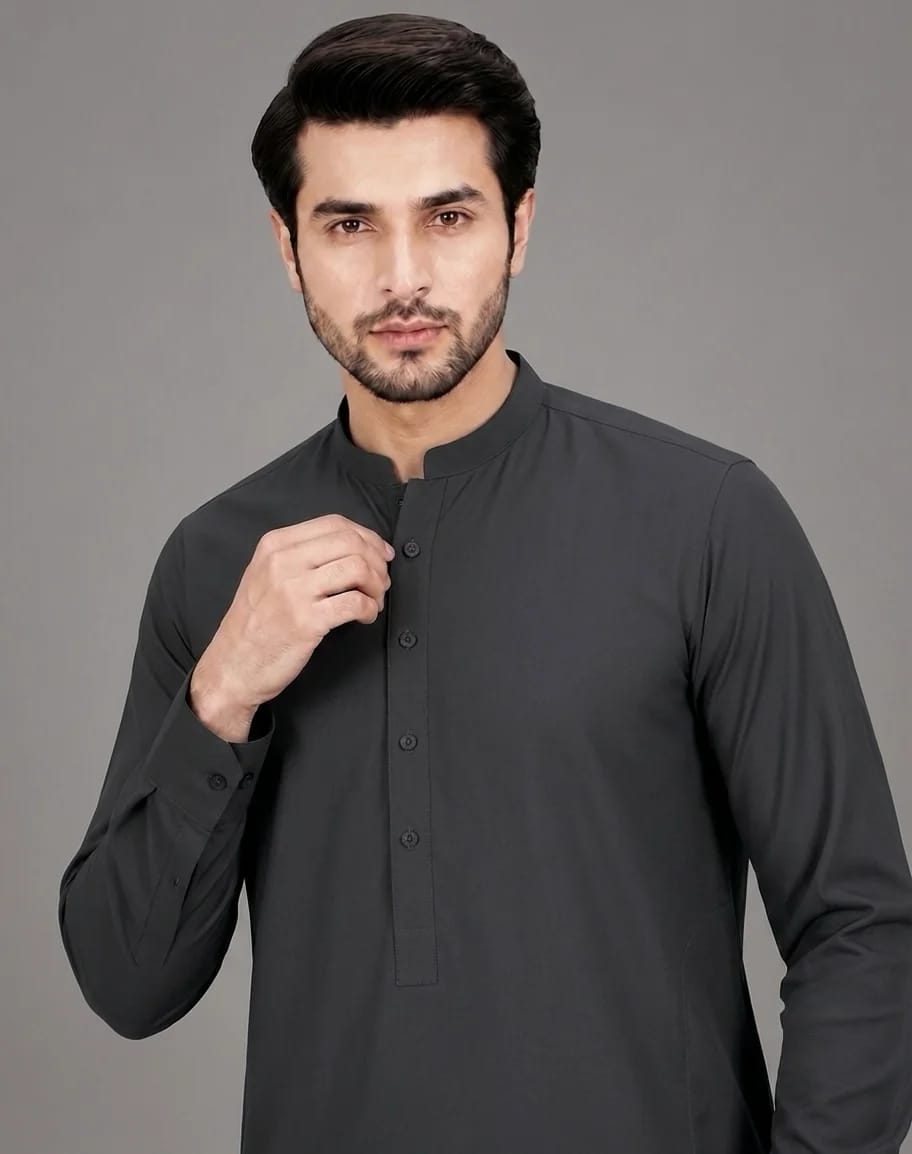 ANDAZ 002 SMOKEY-GRAY KAMEEZ SHALWAR