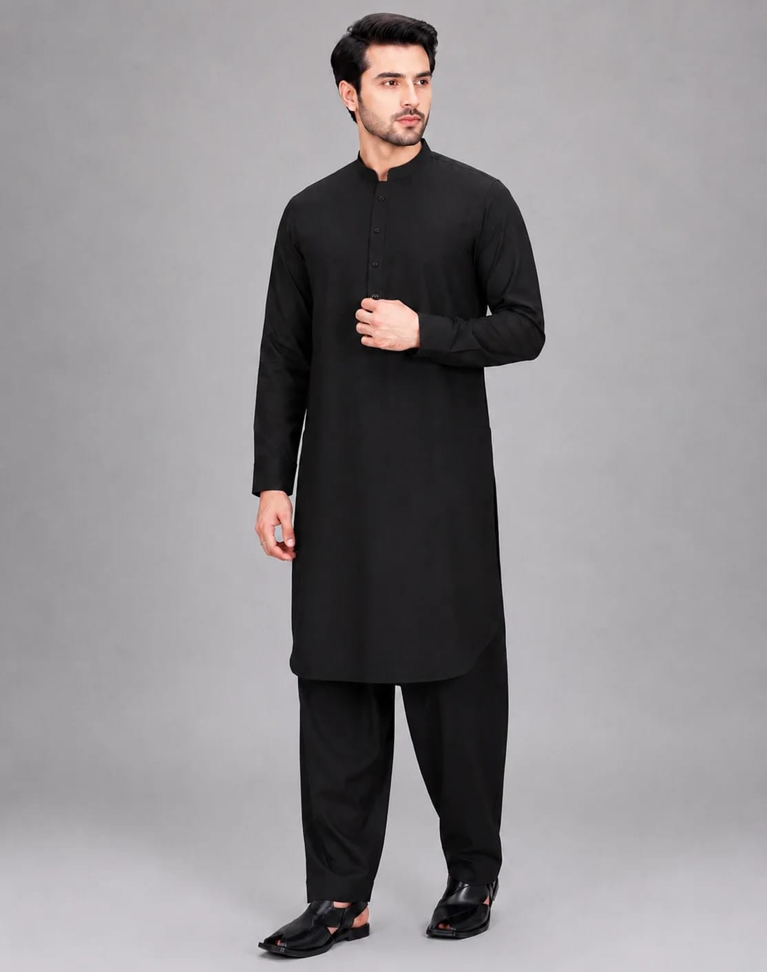 ANDAZ 002 BLACK KURTA SHALWAR