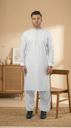 E-29 WHITE KURTA SHALWAR