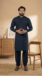 A-8 NAVY-BLUE KURTA PAJAMA