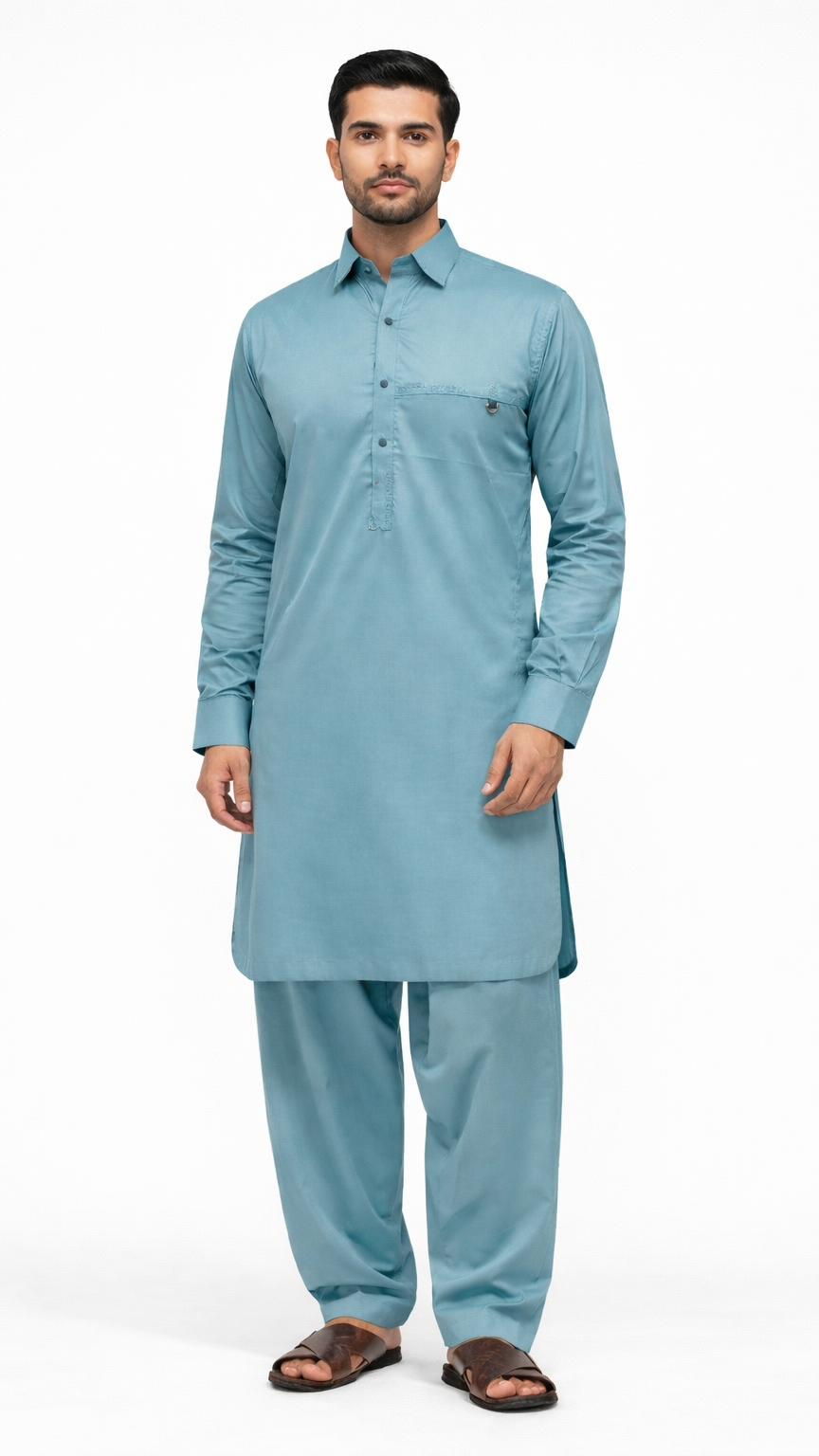 Buraq 008 Feroze Kameez Shalwar