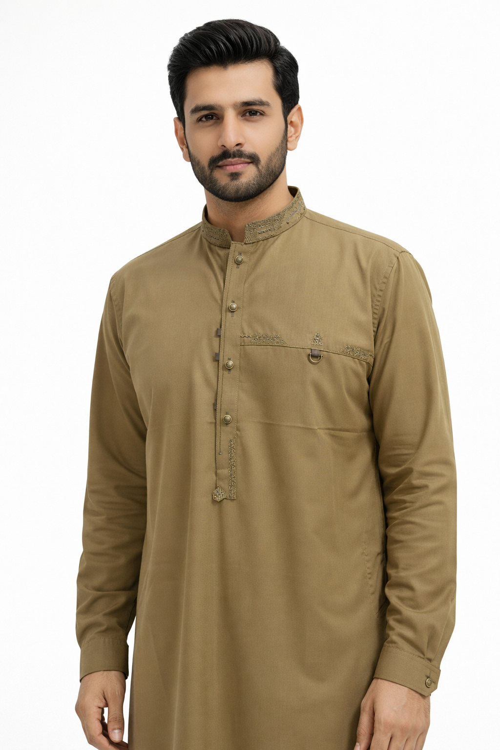 Buraq P-10 Mehndi Kurta Pajama