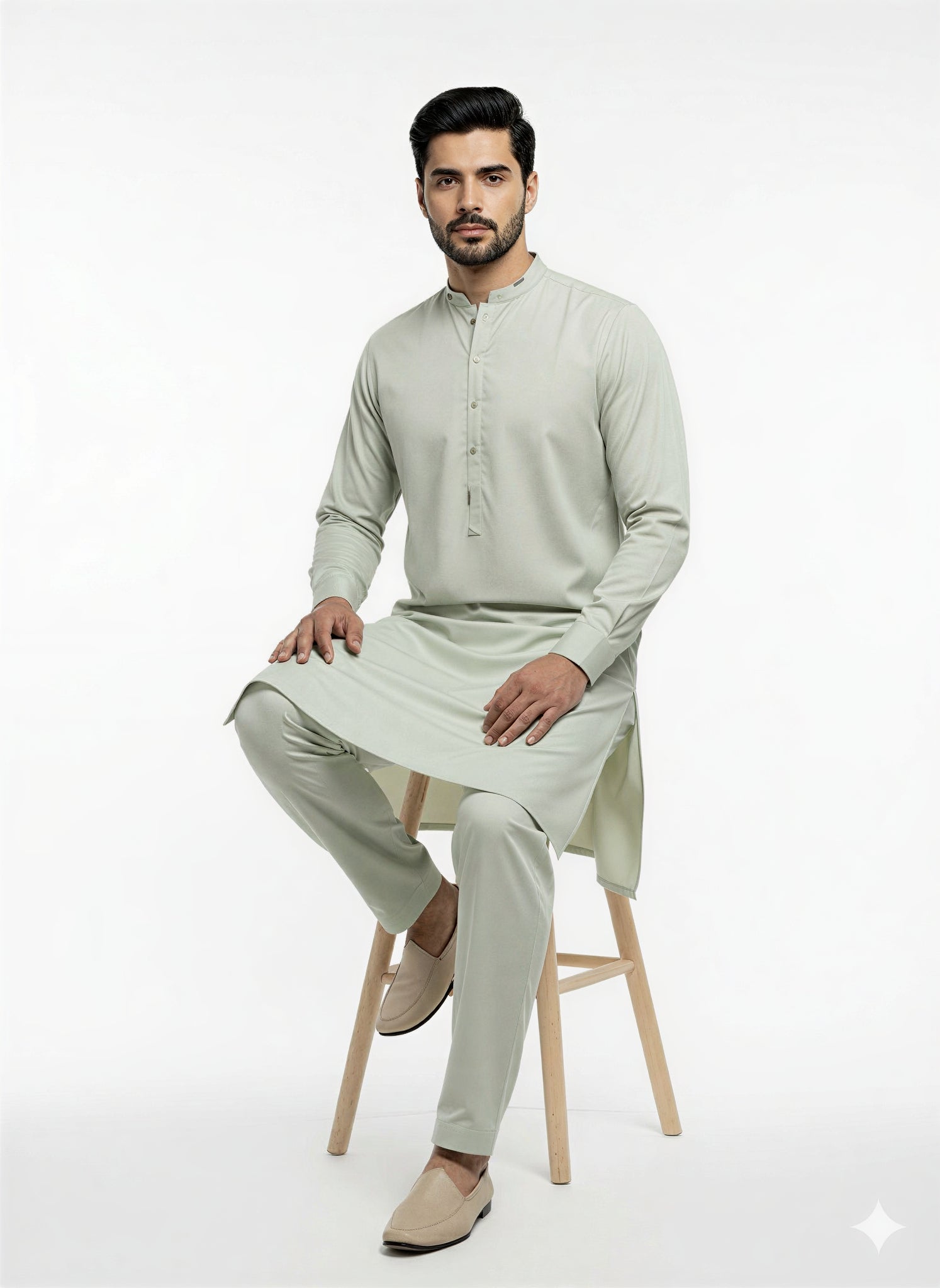 Buraq P-11 Pistachio Kurta Pajama