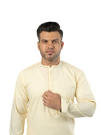 CLK-19 BUTTER-CREAM KURTA SHLAWAR