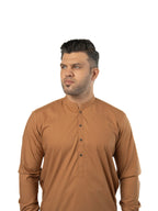 R-31 CAMEL-BROWN KURTA SHALWAR