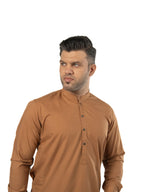 R-31 CAMEL-BROWN KURTA SHALWAR
