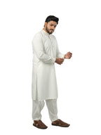 E-30 OFF-WHITE KURTA SHLAWAR