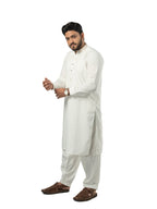 E-30 OFF-WHITE KURTA SHLAWAR