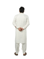 E-30 OFF-WHITE KURTA SHLAWAR