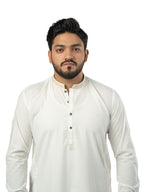 E-30 OFF-WHITE KURTA SHLAWAR