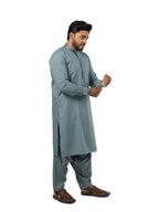 E-29 BLUEISH-GRAY KURTA SHLAWAR