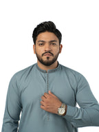 E-29 BLUEISH-GRAY KURTA SHLAWAR