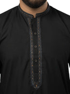 CLk-18 DEEP-BLACK KURTA SHALWAR