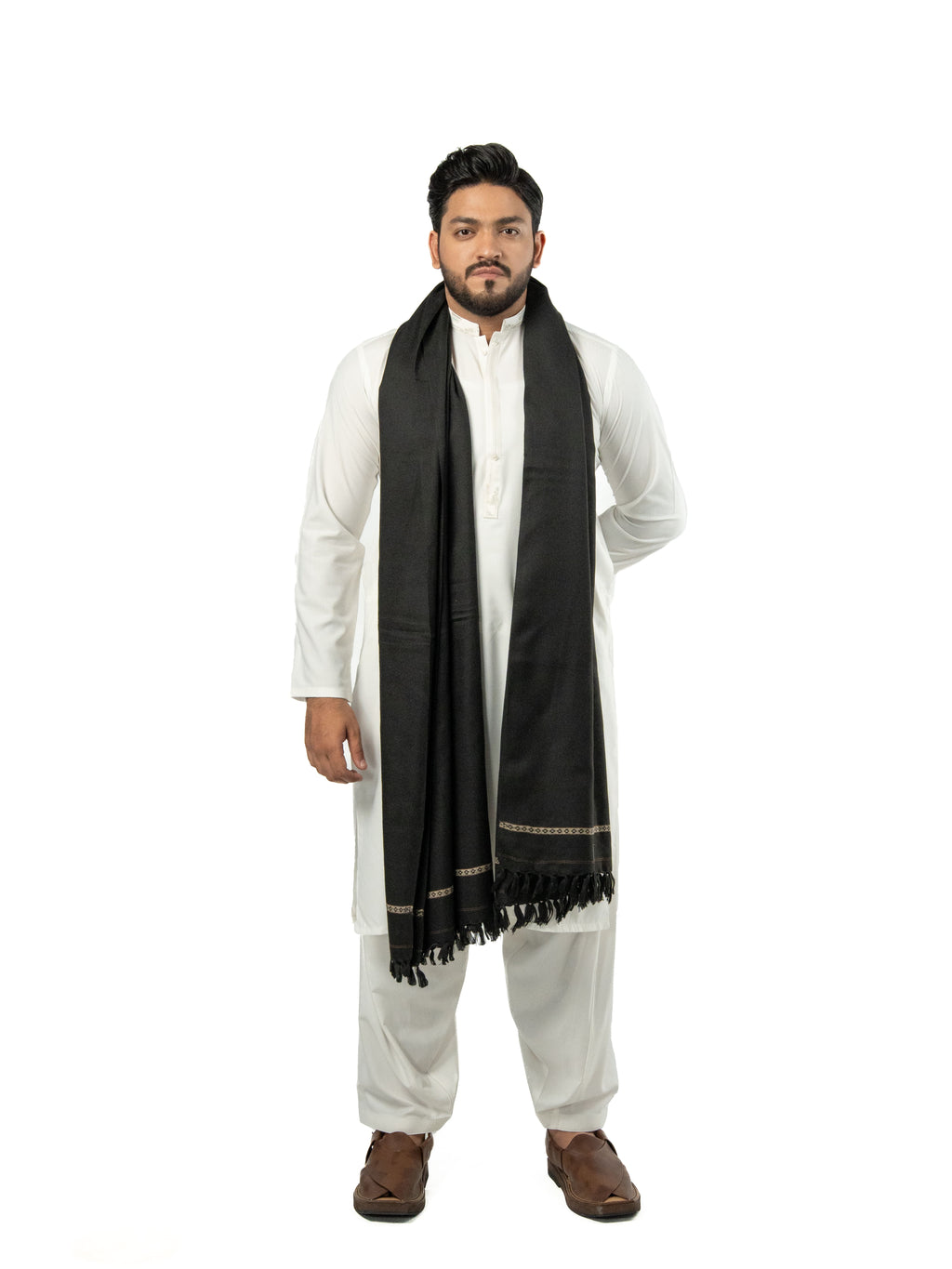 Mens Shawl Black