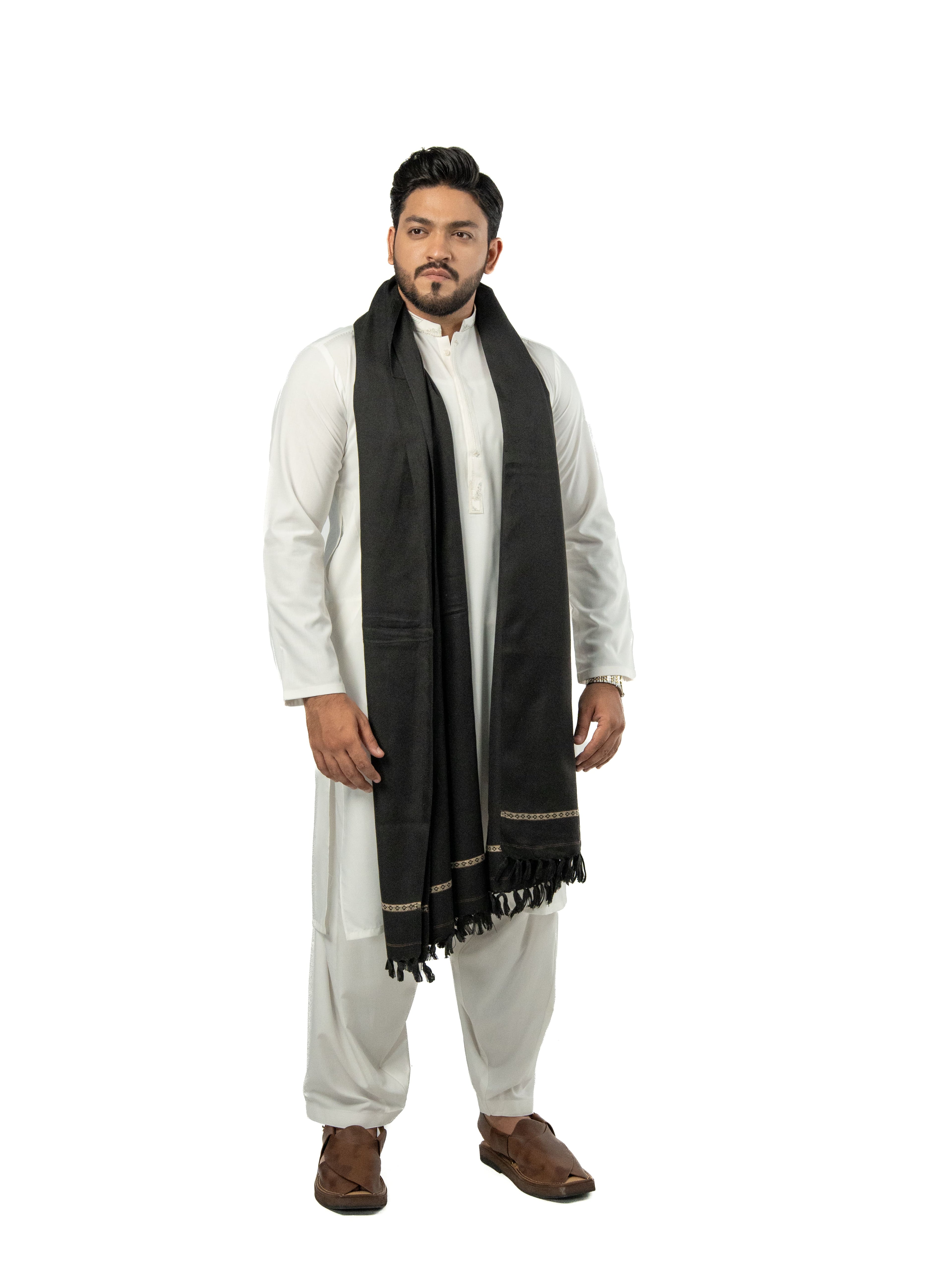 Mens Shawl Black
