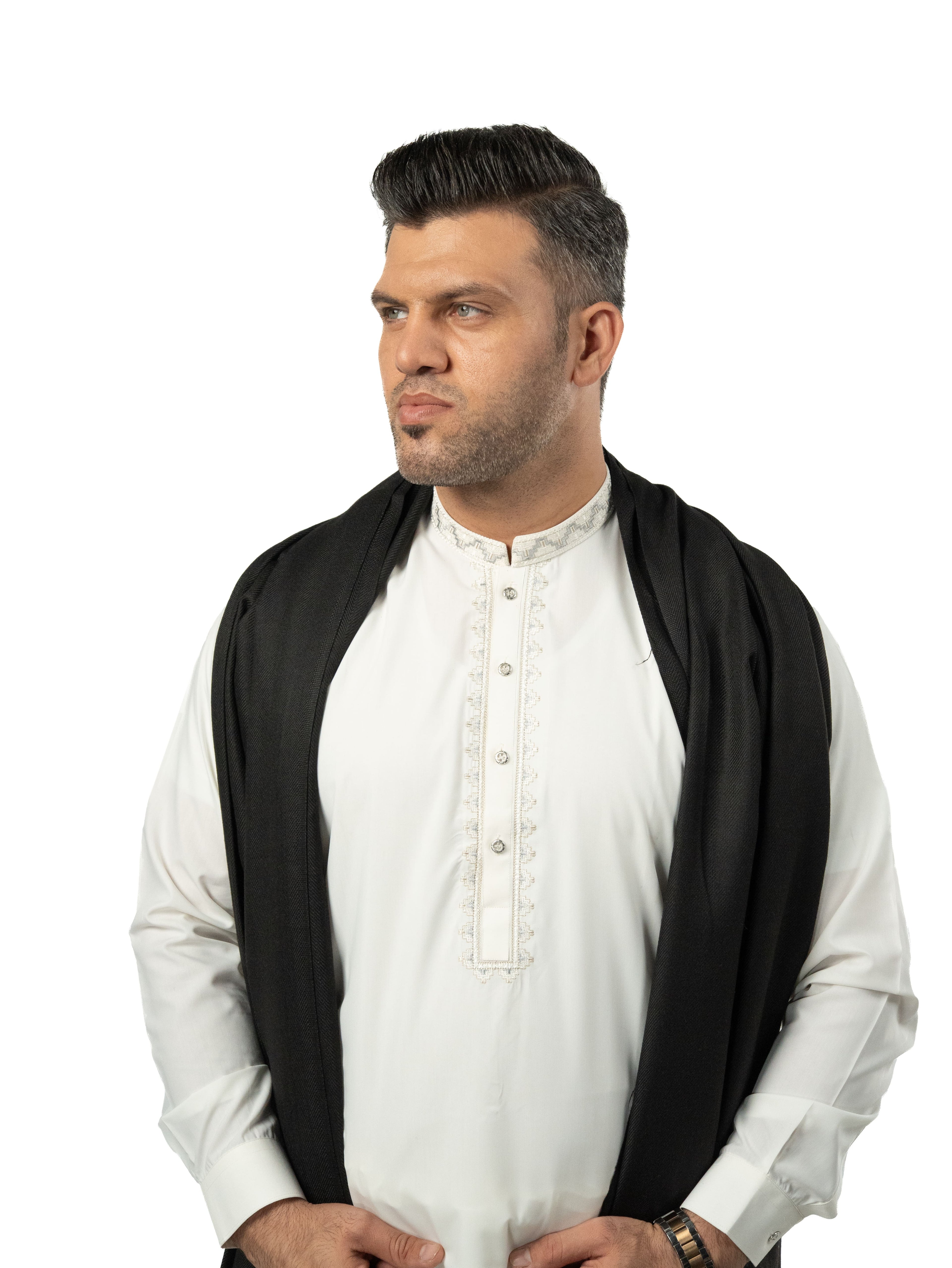 Mens Shawl Black