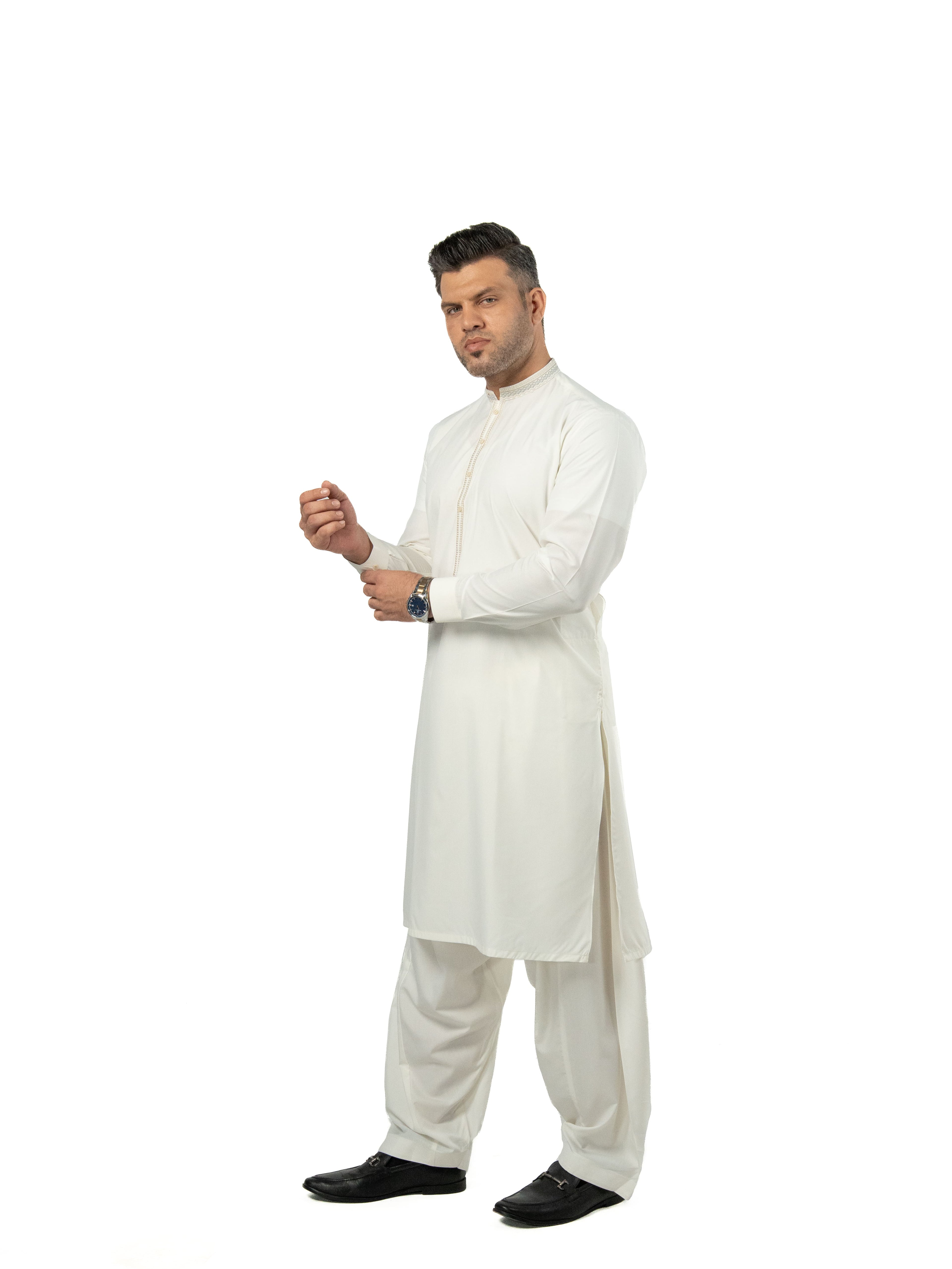 Z-5 Off White Boski Kurta Shalwar