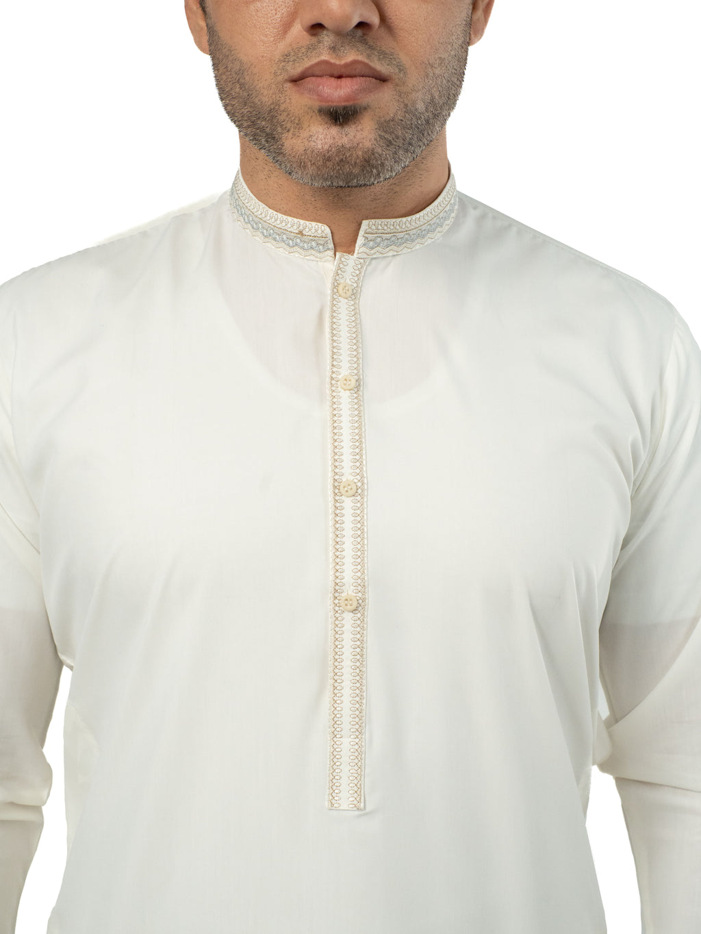 Z-5 Off White Boski Kurta Shalwar