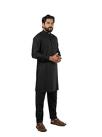 A-7 BLACK KURTA PAJAMA