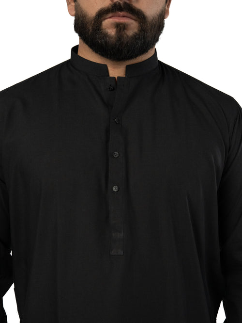 A-7 BLACK KURTA PAJAMA