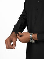 A-7 BLACK KURTA PAJAMA