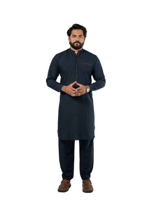 A-8 NAVY-BLUE KURTA PAJAMA