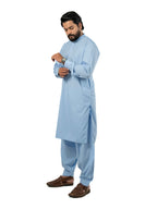 Minister 002 IceBlue Kurta shalwar