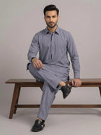 GL-2 ASHGRAY KAMEEZ SHALWAR