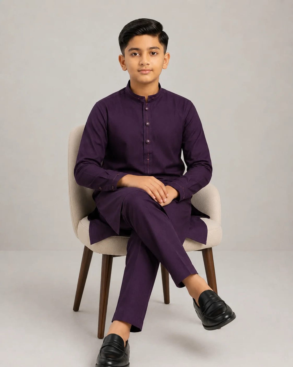 K-3 DARK-MEHROON KURTA PAJAMA
